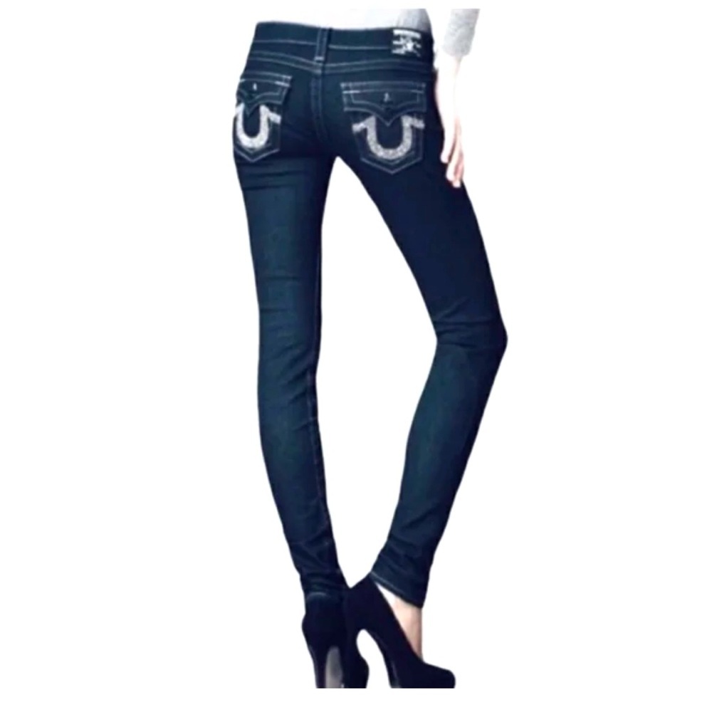 True Religion Women's Skinny Jeans - Dark Blue